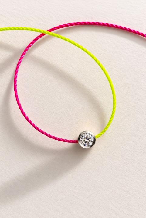 Bracelet Fil Pure bicolor Or Blanc - Redline - 0++
