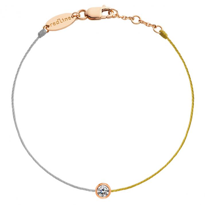 Bracelet Fil Pure bicolor Or Rose - Redline - 0++