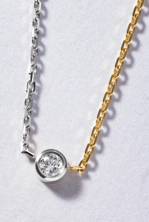 Collier Chaîne Pure bicolor Or Blanc - Redline - 0++
