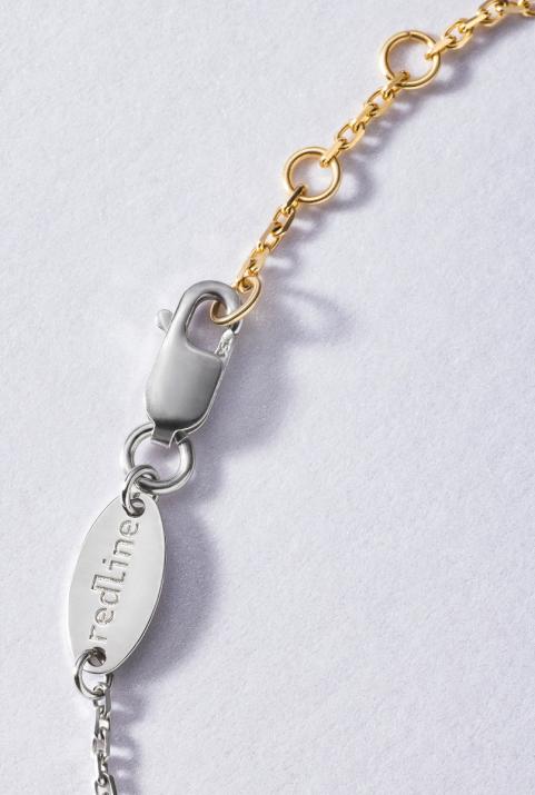 Collier Chaîne Pure bicolor Or Blanc - Redline - 0++