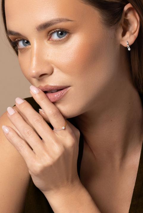 Bague Fil Illusion bicolor Or Blanc - Redline - 0++