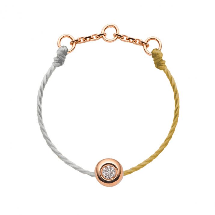 Bague Fil Minimaliste bicolor Or Rose - Redline - 0++