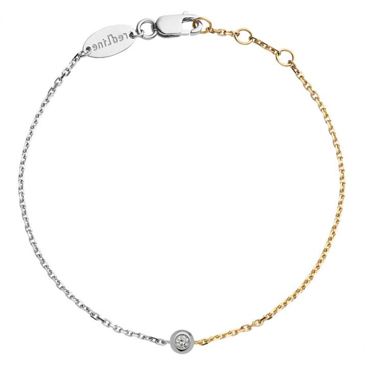 Bracelet chaîne Mini Pure bicolor  Or Blanc - Redline - 0++