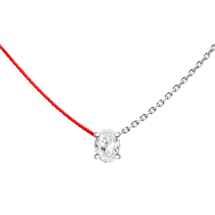 Collier Double Sa Baronne Or Blanc - Redline
