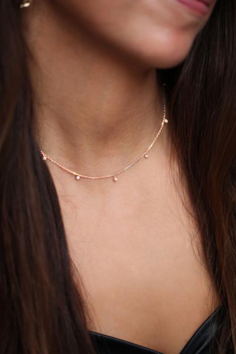 Collier femme Skylight Or rose - Redline - 0++