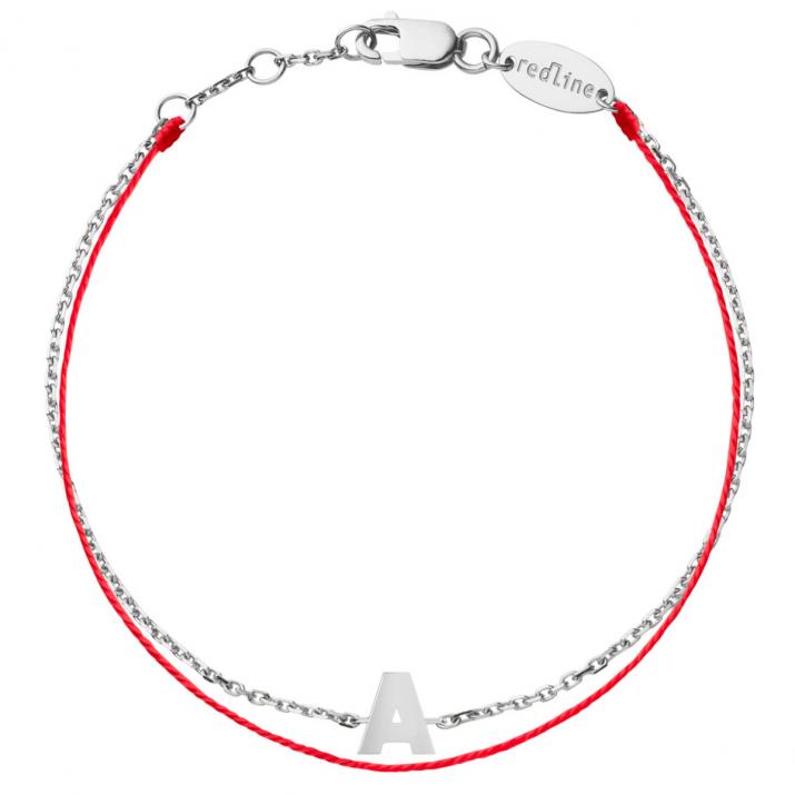 Bracelet Fil-Chaîne Alphabet Or Blanc - Redline - 0++