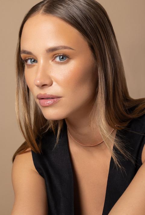 Collier RDC fil et chaîne entrelacés or blanc - Redline - 0++