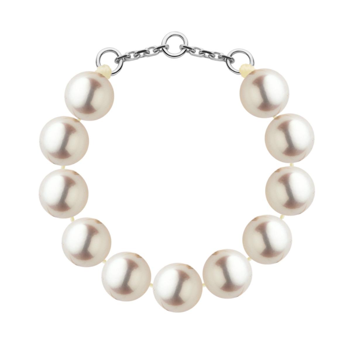 Redline Paris - Bracelet perles enfant Avakoya en or blanc - Redline
