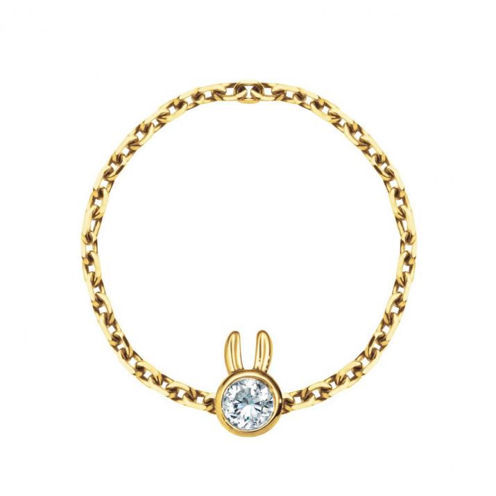Bague Mini Rabbit Chaine Or Jaune - Redline