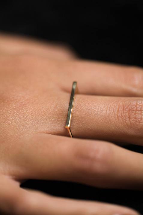 Bague jonc or jaune - Redline - 0++