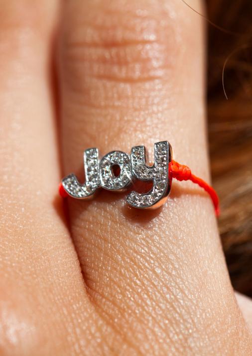 Bague chaîne Joy or jaune pavé diamants - Redline - 0++