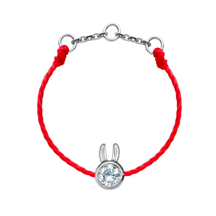Bague Fil Mini Pure Rabbit Or Blanc - Redline