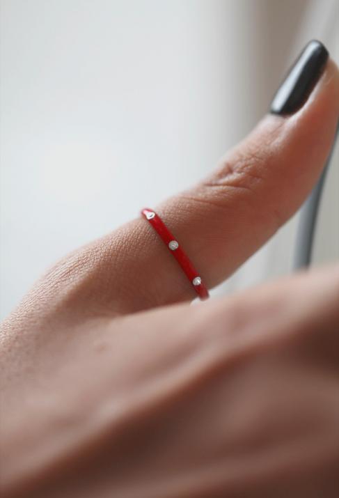 Bague Si Amoureuse or blanc - Redline - 0++