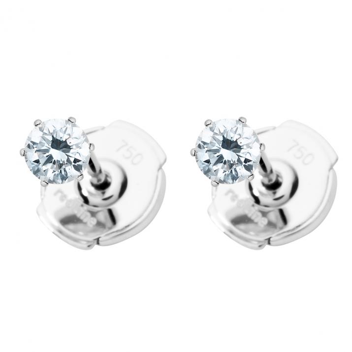 Boucle d’oreille Absolu or blanc - Redline - 0++