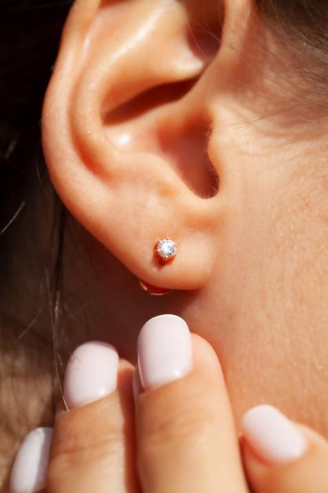 Boucle d’oreille Absolu or rose - Redline - 0++