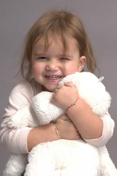 Bracelet enfant fil dinosaure or Rose - Redline - 0++