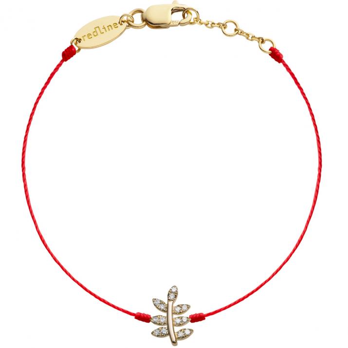 Bracelet fil Bagatelle pavé diamants en or jaune - Redline - 0++