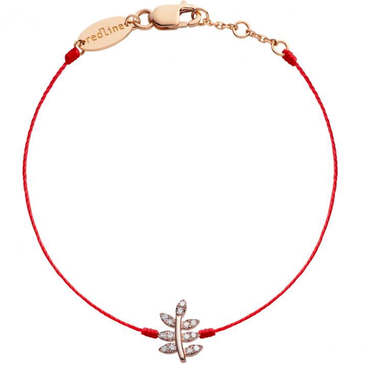Bracelet fil Bagatelle pavé diamants en or rose - Redline - 0++