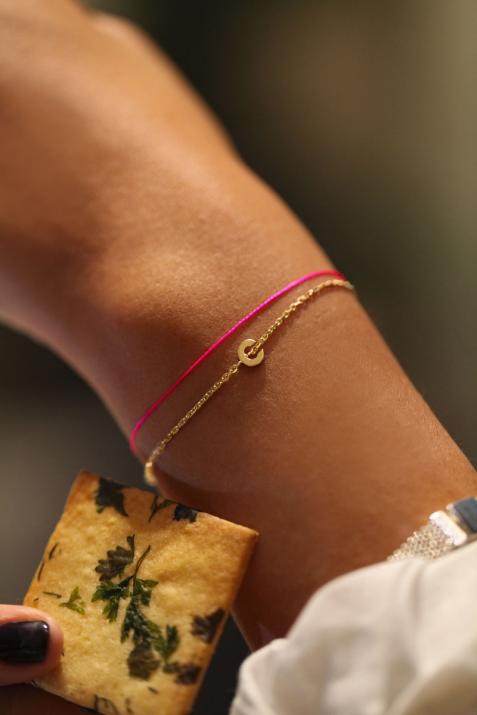 Bracelet Fil-Chaîne Alphabet Or Jaune - Redline - 0++