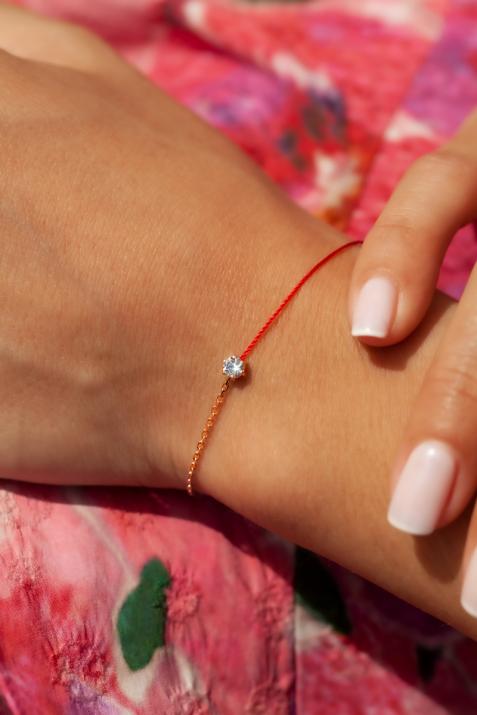 Bracelet mi-fil, mi-chaine  or rose  So Absolu - Redline - 0++