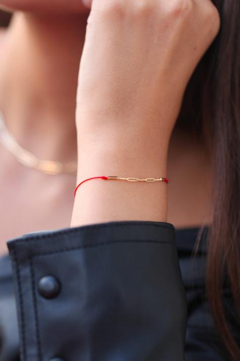 Bracelet My Way fil et or jaune - Redline - 0++