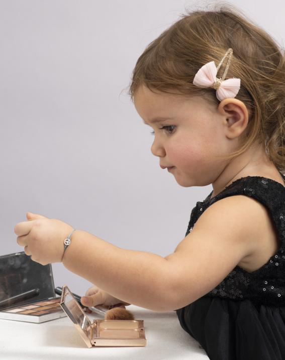 Bracelet enfant fil Mini Peace or blanc - Redline - 0++