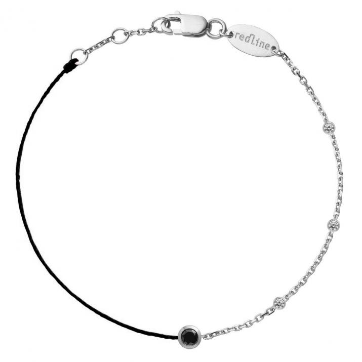 Bracelet or blanc fil et chaîne exclusif par Soeur - Redline - 0++