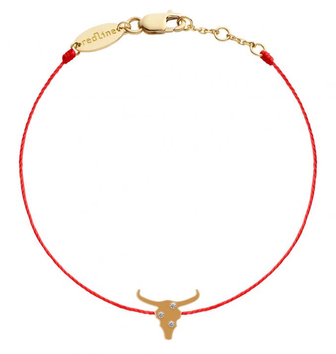 Bracelet fil Lucky Ox or jaune - Redline - 0++