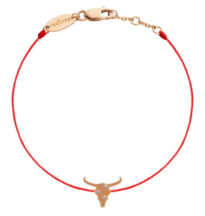 Bracelet fil Lucky Ox or rose  - Redline - 0++