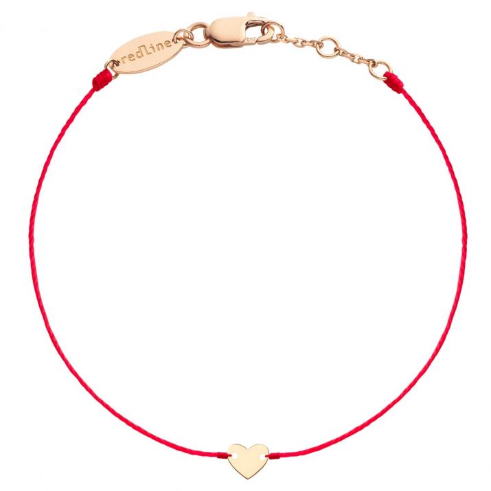 Bracelet fil coeur en or Jaune - Redline