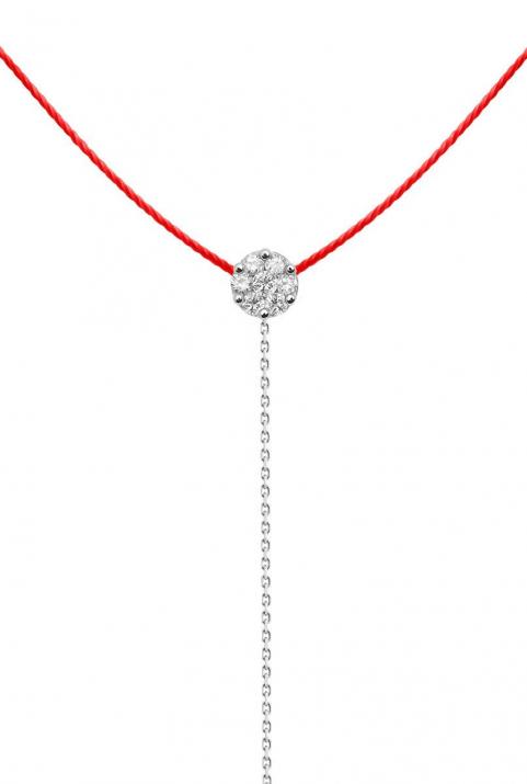 Collier Illusion Séduction Fil Or Blanc - Redline - 0++
