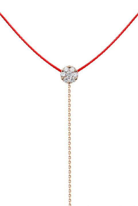 Collier Illusion Séduction Fil Or Rose - Redline - 0++
