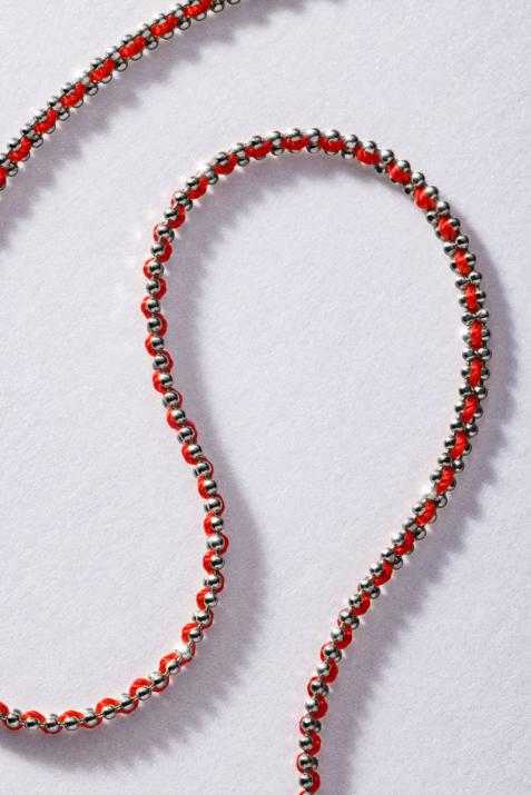 Collier RDC fil et chaîne entrelacés or noir - Redline - 0++