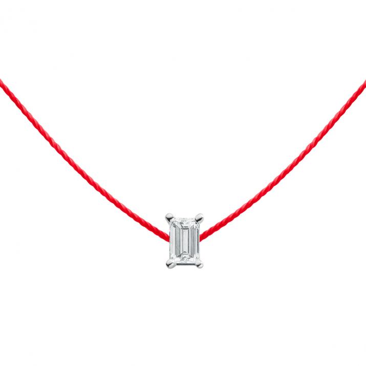 Collier femme Comtesse fil Or blanc - Redline
