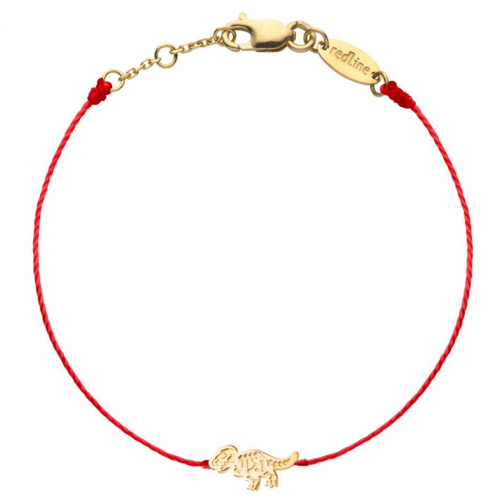 Bracelet enfant fil dinosaure or jaune - Redline - 0++