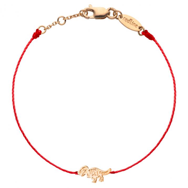 Bracelet enfant fil dinosaure or Rose - Redline - 0++