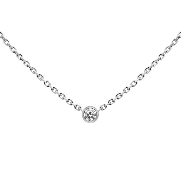 Bébé Pure collier chaine or blanc - Redline - 0++