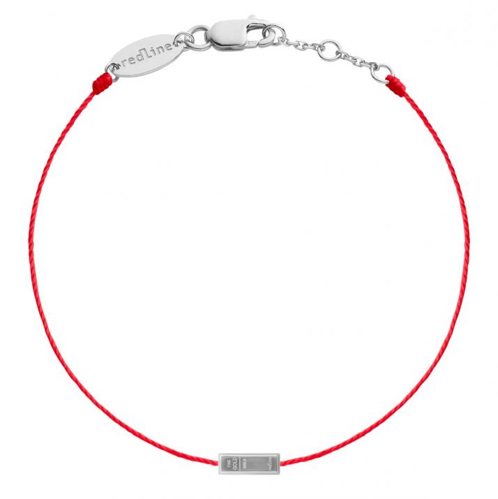 Bracelet fil Lingot d’or or blanc  - Redline - 0++