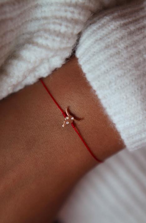Bracelet fil Lucky Ox or rose  - Redline - 0++