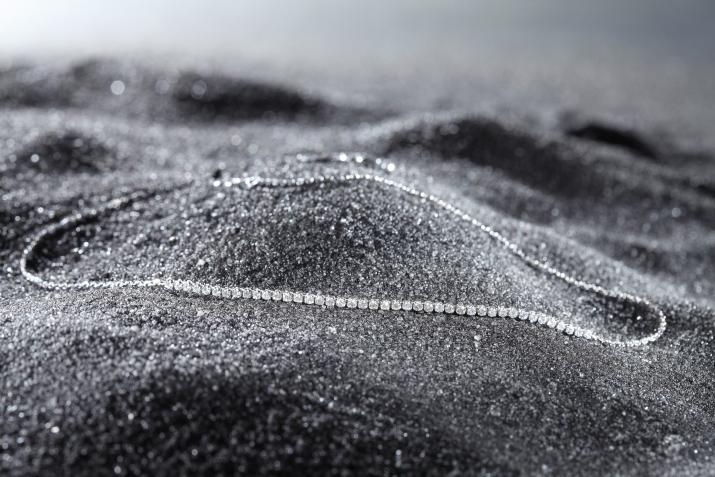 Chain Bracelet Marilyn Saphirs Roses White Gold RedLine Jewelry - Redline - 0++