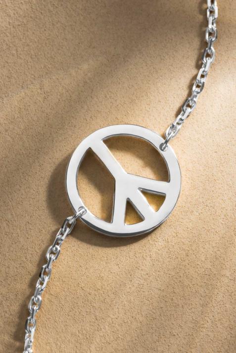 Bracelet chaîne Mini Peace or blanc - Redline - 0++