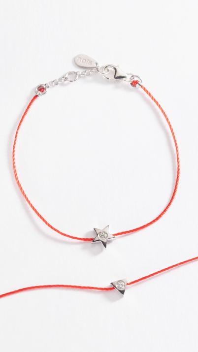 Bracelet fil triangle avec diamant 0.05 carat en argent 925 - Redline - 0++