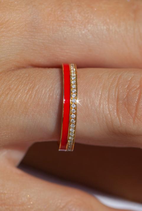 Bague Si Joli Amour à deux or jaune - Redline - 0++