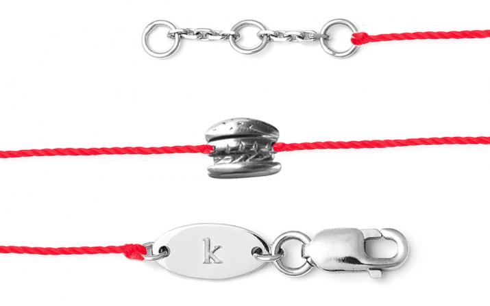 String Bracelet K'Hamburger Yellow Gold RedLine Jewelry - Redline - 0++