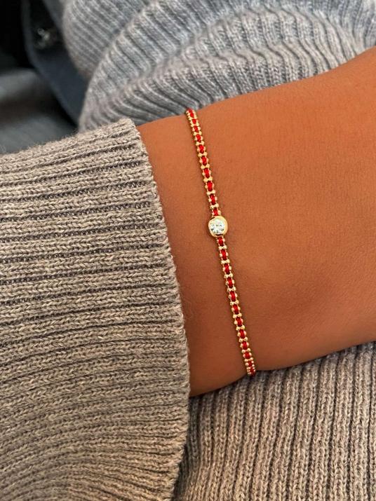 Bracelet Aurore avec diamant Pure en Or Jaune - Redline - 0++