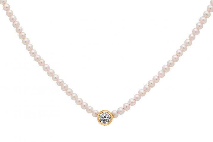 Collier femme  Diamond & Pearl Pure (S) Or jaune - Redline - 0++