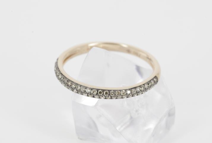 Bague or jaune Amour Champagne en diamant - Redline - 0++