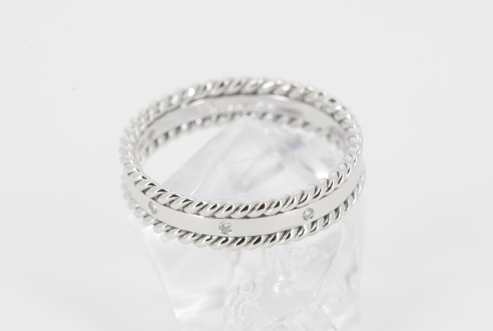 Bague or blanc Amoureuse en diamant - Redline - 0++