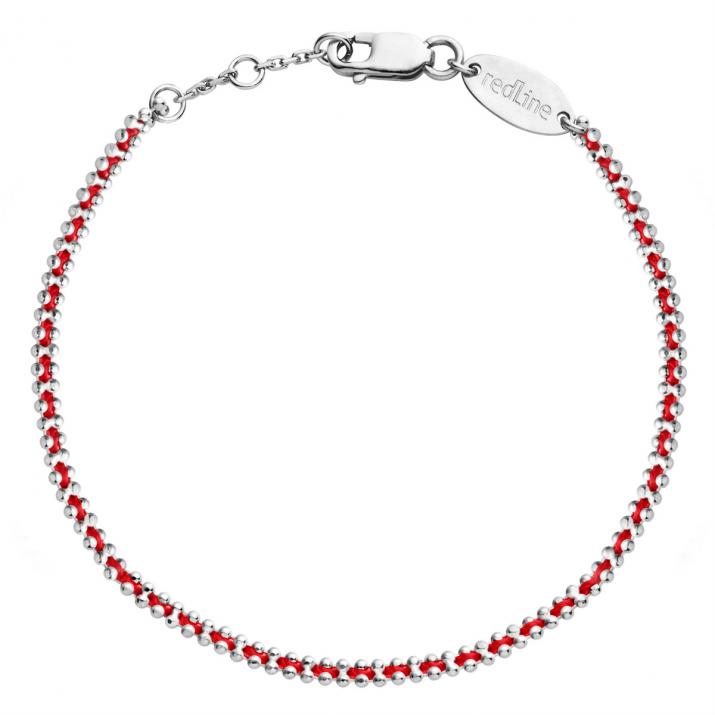 Bracelet bébé fil et chaîne or blanc - Redline - 0++