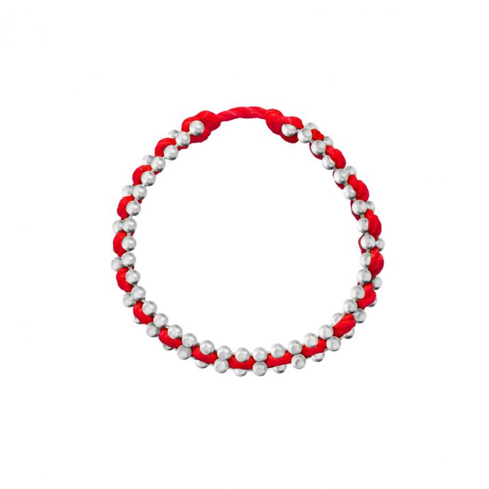 Bague fil Eclipse avec maille or blanc - Redline - 0++